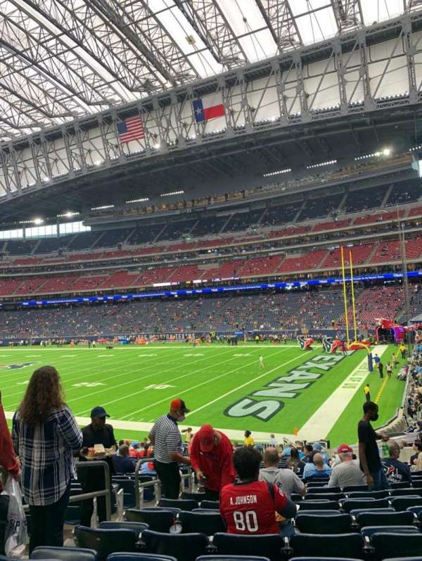 NRG Stadium, bloc: 121, rangée: Y, place: 17
