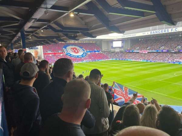 Ibrox Stadium, bloc: MRA, rangée: B, place: 10