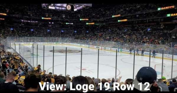 TD Garden, bloc: 19, rangée: 12, place: 5-7