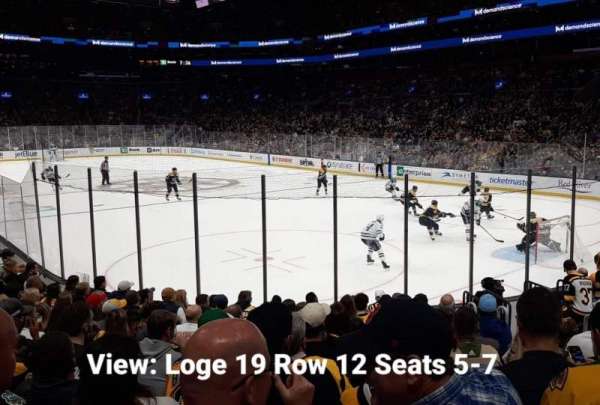 TD Garden, bloc: 19, rangée: 12, place: 5-7
