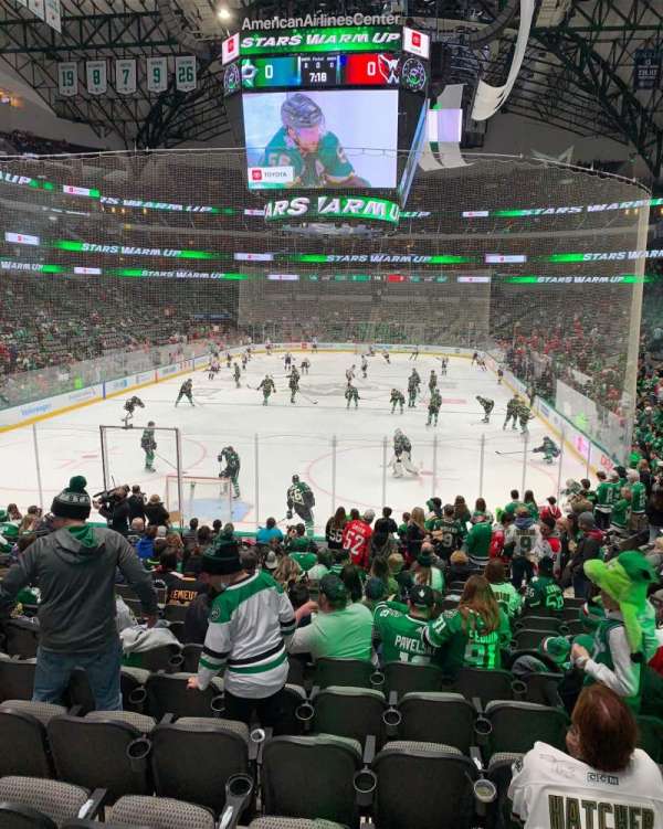 American Airlines Center, bloc: 124, rangée: S, place: 13