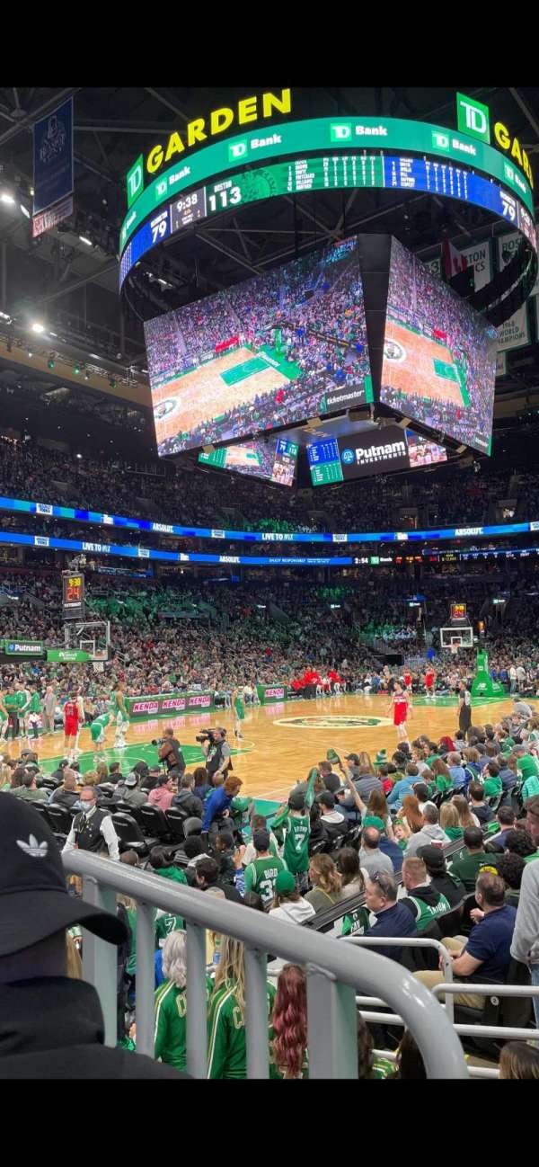 TD Garden, bloc: 15, rangée: 6, place: 2