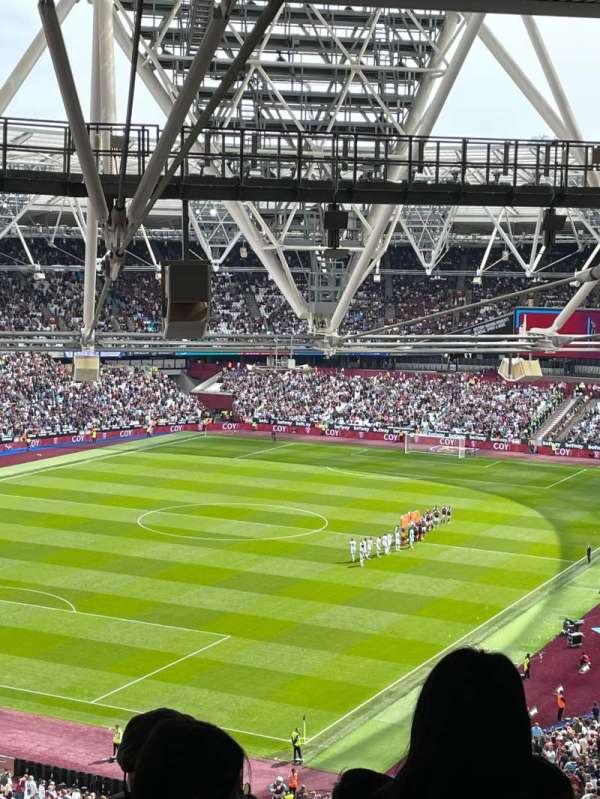 London Stadium, bloc: 255, rangée: 71, place: 715