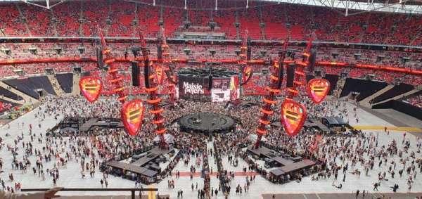 Wembley STadium, bloc: 501, rangée: 13, place: 8