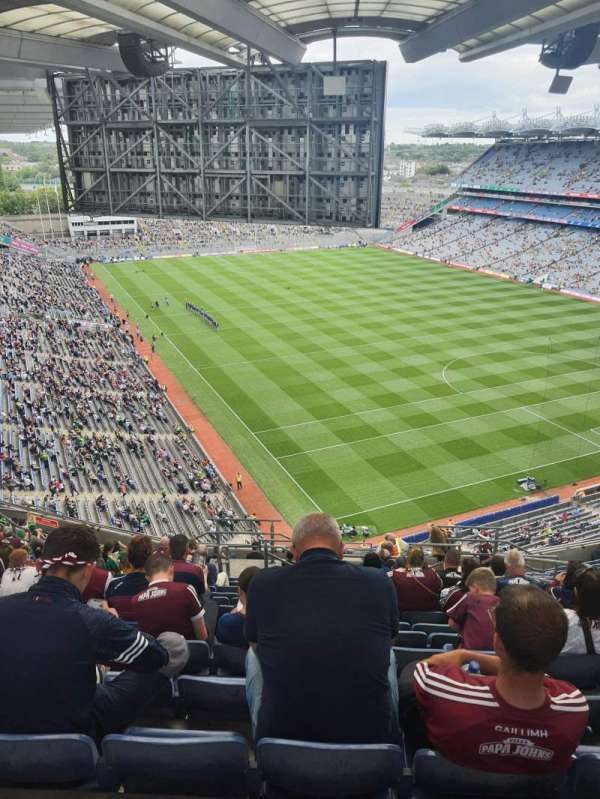 Croke Park, bloc: 723, rangée: W, place: 20