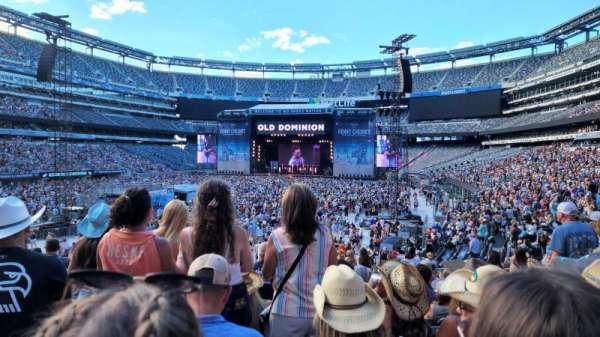 MetLife Stadium, bloc: 123, rangée: 23, place: 12