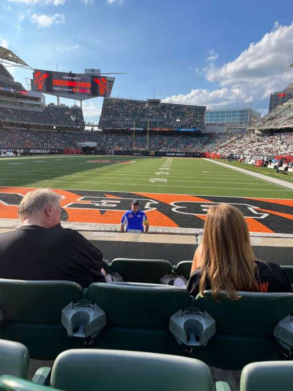 Paycor Stadium, bloc: 152, rangée: 4, place: 5