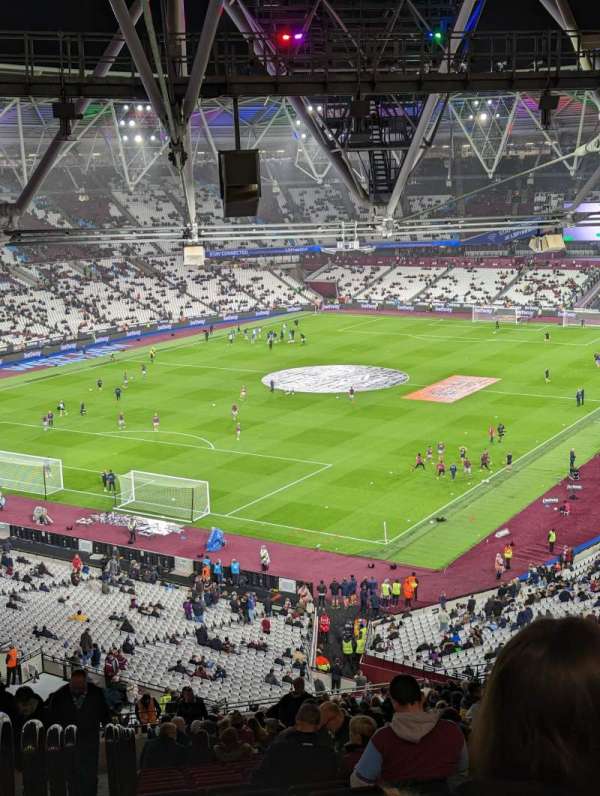 London Stadium, bloc: 255, rangée: 70, place: 710