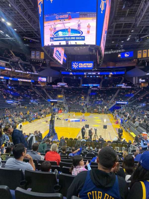 Chase Center, bloc: 109, rangée: 9, place: 11
