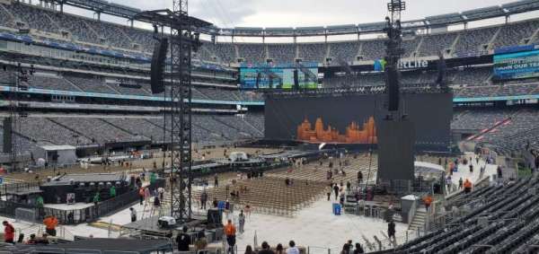 MetLife Stadium, bloc: 121, rangée: 25, place: 24