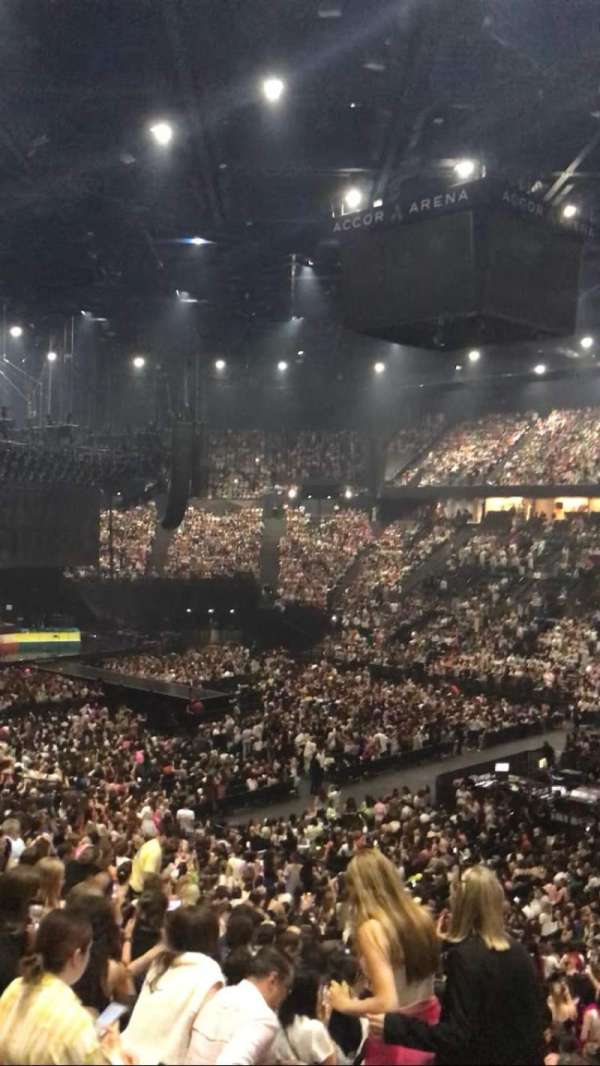 Accor Arena, bloc: Gradin G, rangée: 3, place: 12