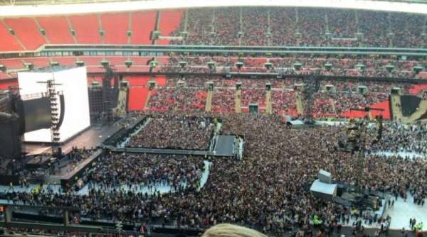 Wembley Stadium, bloc: 527, rangée: 18, place: 7