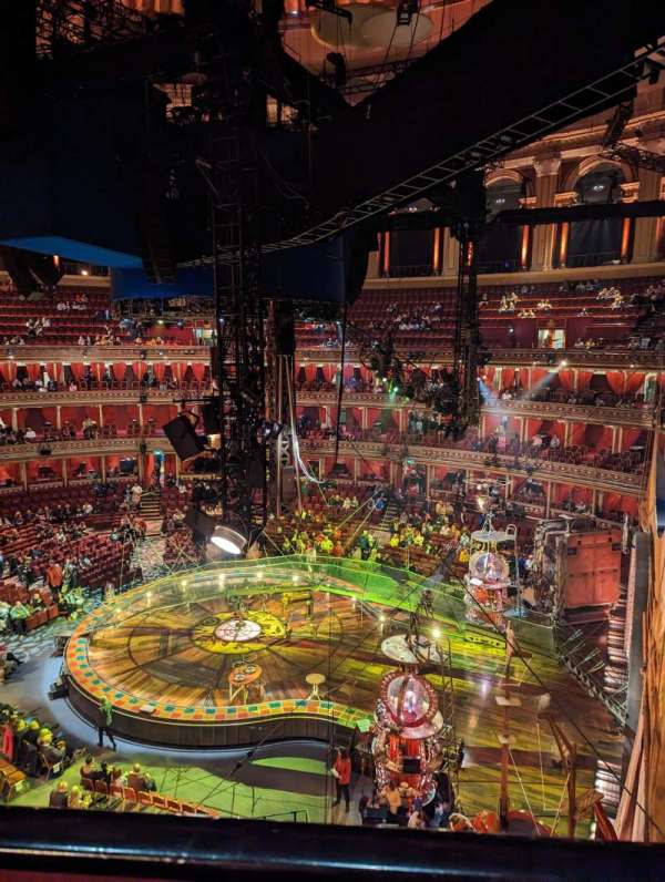 Royal Albert Hall, bloc: Rausing Circle Y, rangée: 1, place: 208
