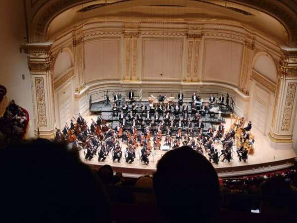 Carnegie Hall, bloc: Upper Balcony C, rangée: N, place: 111