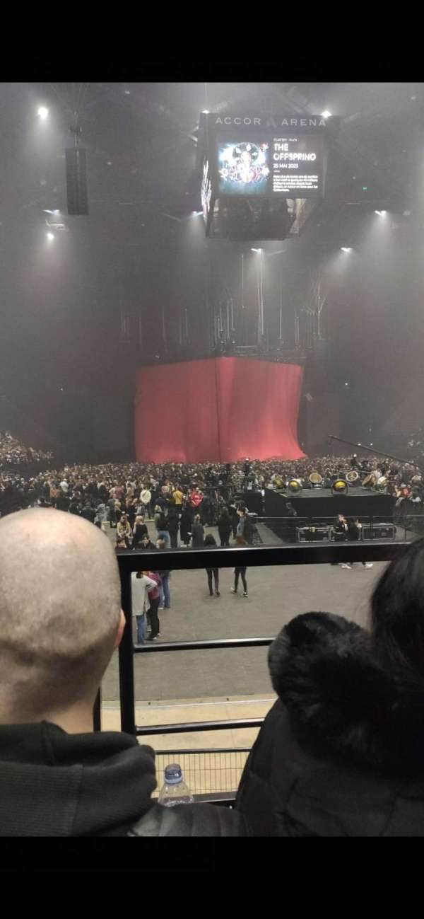 Accor Arena, bloc: Gradin U, rangée: 23, place: 22