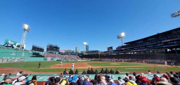 Fenway Park, bloc: Field Box 65, rangée: K, place: 3