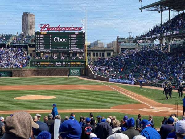 Wrigley Field, bloc: 113, rangée: 7, place: 8