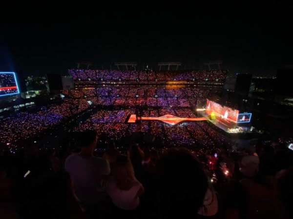 Raymond James Stadium, bloc: 311, rangée: G, place: 8