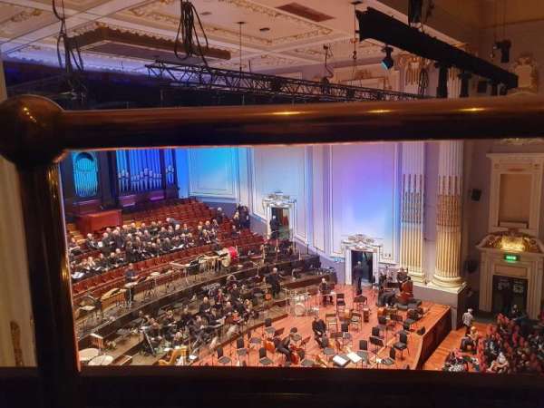Usher Hall, bloc: Upper Circle, rangée: A, place: 84