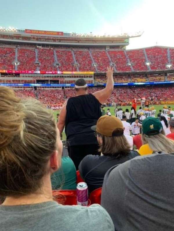 Arrowhead Stadium, bloc: 101, rangée: 5, place: 2