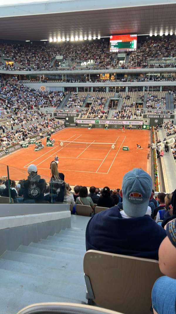 Court Philippe Chatrier, bloc: 21, rangée: 14, place: 24