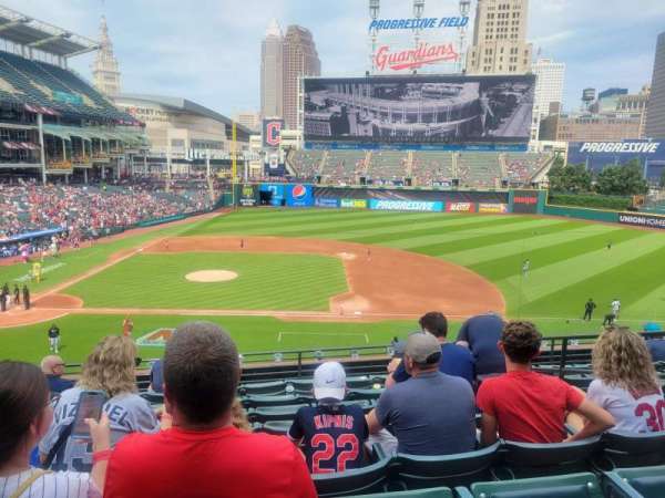 Progressive Field, bloc: 344, rangée: H, place: 5