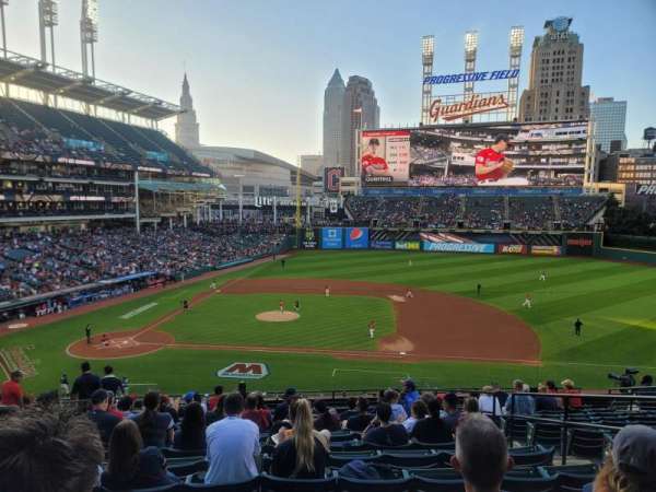 Progressive Field, bloc: 344, rangée: N, place: 5