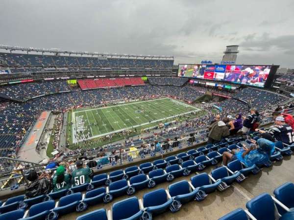 Gillette Stadium, bloc: 313, rangée: 12, place: 17