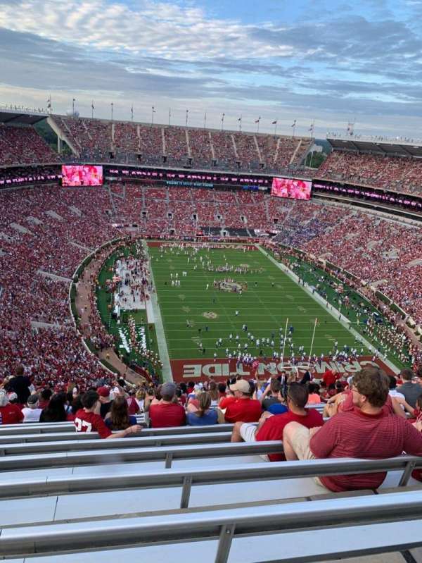 Bryant-Denny Stadium, bloc: SS-10, rangée: 30, place: 17-18