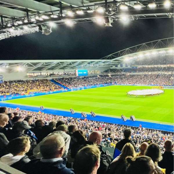 American Express Stadium, bloc: E3A, rangée: E, place: 46