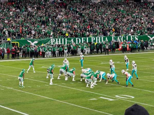 Lincoln Financial Field, bloc: 115, rangée: 21, place: 14