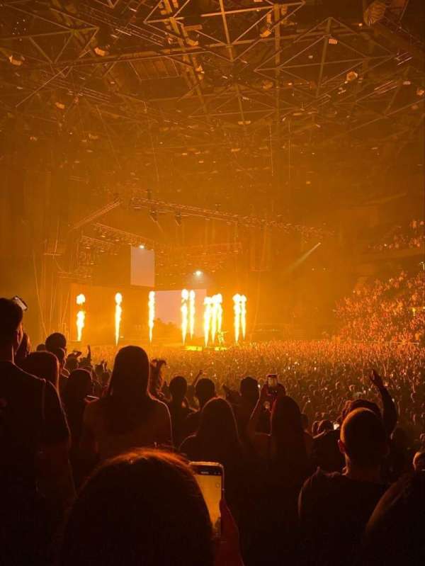 Accor Arena, bloc: GRADIN P, rangée: 21, place: 11