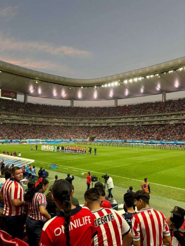 Estadio Akron, bloc: t1-36, rangée: e, place: 19
