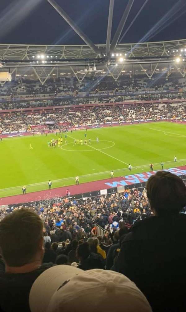 London Stadium, bloc: 233, rangée: 55, place: 510