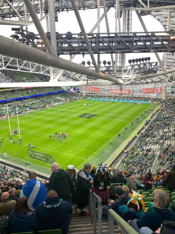 Aviva Stadium, bloc: 511, rangée: U