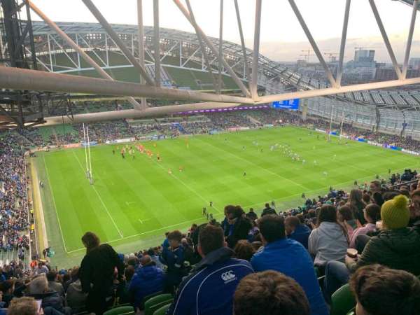 Aviva Stadium, bloc: 509, rangée: DD, place: 7,8