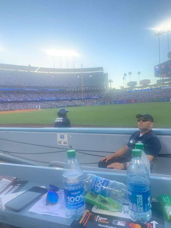 dodger stadium, bloc: 44FD, rangée: Bl, place: 4