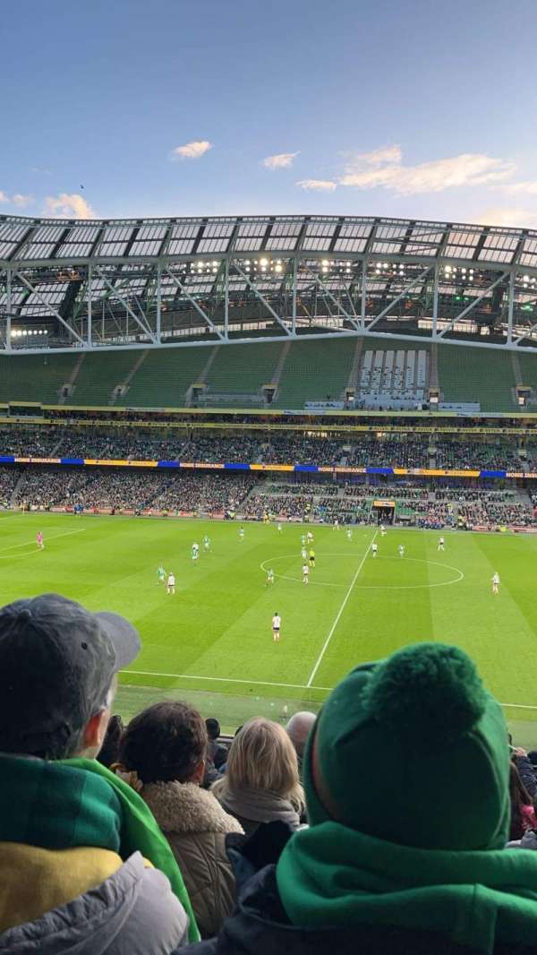 Aviva Stadium, bloc: 305, rangée: K