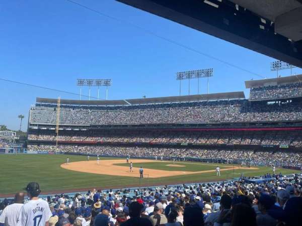 Dodger Stadium, bloc: FD, rangée: U, place: 1