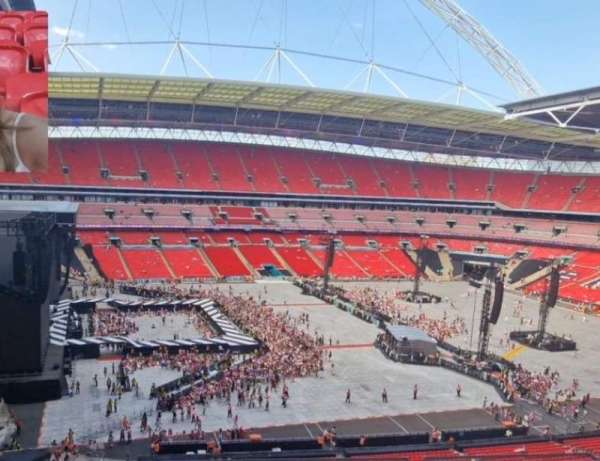 Wembley Stadium, bloc: 531, rangée: 8, place: 122