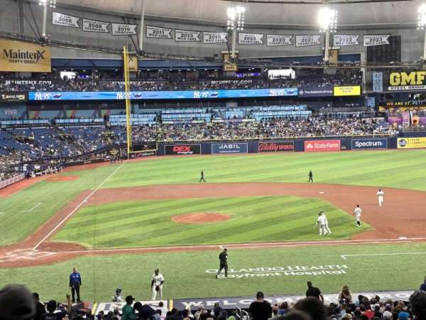Tropicana Field, bloc: 112, rangée: RR, place: 8