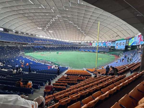 Tokyo Dome, bloc: Home, rangée: 40, place: 463