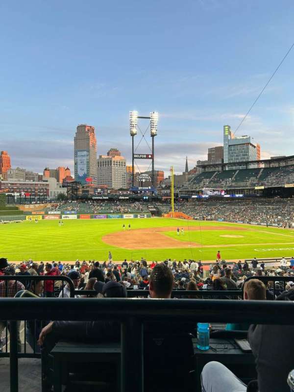 Comerica Park, bloc: 136A, rangée: C, place: 4,5