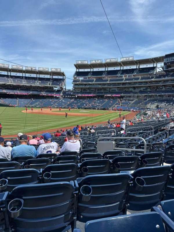 Nationals Park, bloc: 109, rangée: Y, place: 6