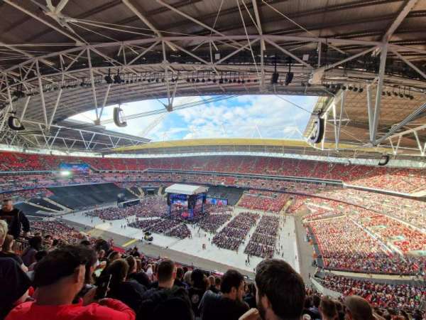 Wembley Stadium, bloc: 523, rangée: 18, place: 275
