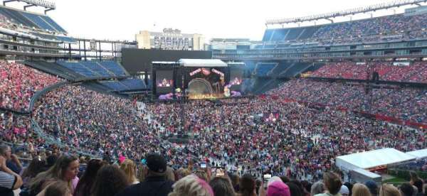 Gillette stadium, bloc: 202, rangée: 22, place: 12