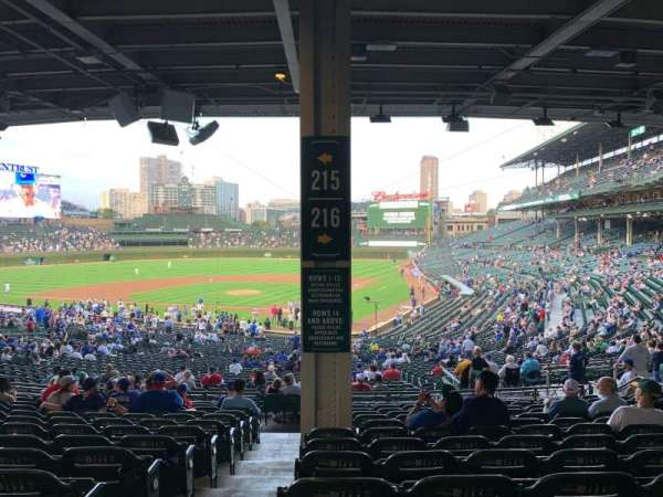 Wrigley Field, bloc: 216, rangée: 13, place: 1