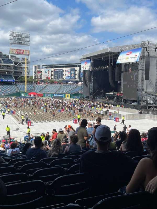Nationals Park, bloc: 135, rangée: MM, place: 9