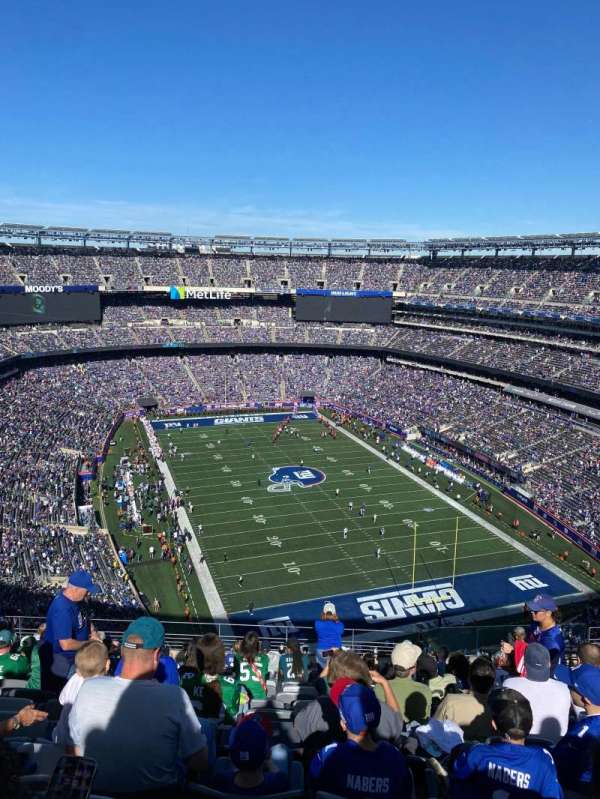 MetLife Stadium, bloc: 329, rangée: 18, place: 9 & 10
