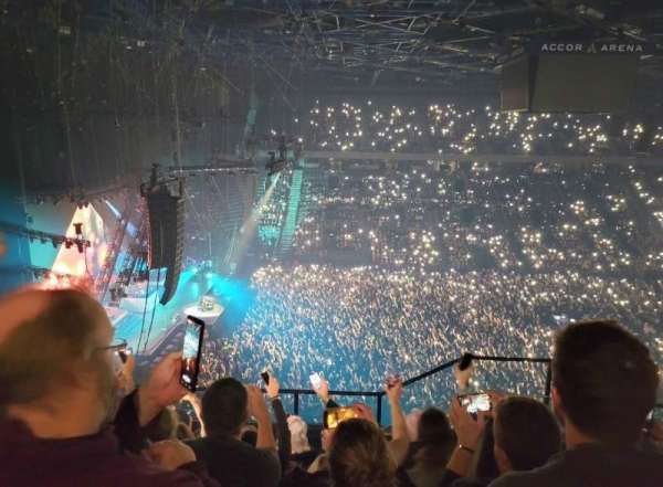 Accor Arena, bloc: BALCON O, rangée: 87, place: 6